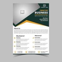 Business letterhead template corporate flyer design vector