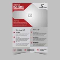 Business letterhead template corporate flyer design vector