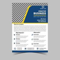 Business letterhead template corporate flyer design vector