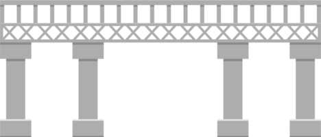 Ilustración de diseño de imágenes prediseñadas de puente