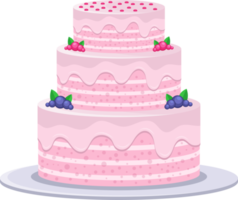 illustrazione di progettazione clipart torta di compleanno