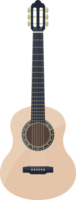 Stylish classical guitar clipart design illustration png