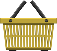 Supermarket basket clipart design illustration png