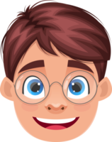 Little kid face expression clipart design illustration png