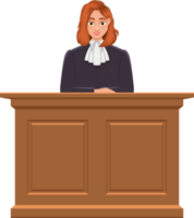 juez mujer clipart diseño ilustración