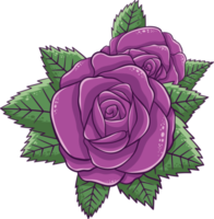ros blomma clipart design illustration png
