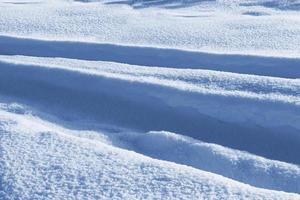 Background. Winter landscape. The texture of the snow. Road. photo