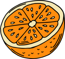 ilustração de design de clipart de frutas desenhadas à mão png