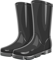 Rubber garden boots clipart design illustration png