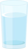 glas vatten med isbitar clipart png
