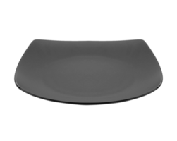black plate isolated on transparent background png file