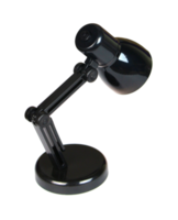 black desk lamp isolated on transparent background png file