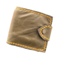 portefeuille en cuir sur fichier png transparent