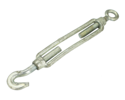 steel turnbuckle on transparent background png file