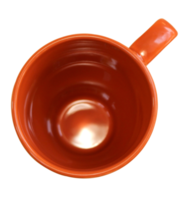 Top view tea cup on transparent background png file