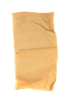 torn brown tissue paper on transparent background png file