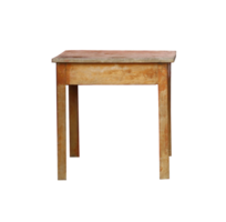 mesa de madera aislada en un archivo png de fondo transparente