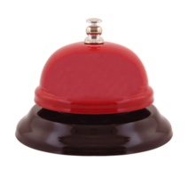 red ring bell isolated on transparent background png file
