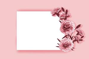 Natural floral background of bright flowers carnation photo