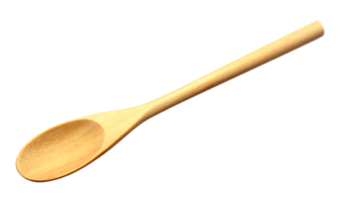 cuchara de madera en archivo png de fondo transparente