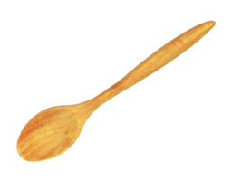 wooden spoon isolated on transparent background png file