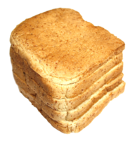 whole grain sliced bread on transparent png