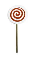 Lollipop made from wood on transparent background  png file