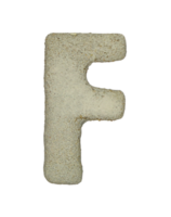 la lettera consonante f viene utilizzata per creare parole su file png di sfondo trasparente