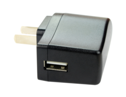 USB charger isolated on transparent background png file