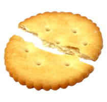 crispy cracker isolated on transparent background png file