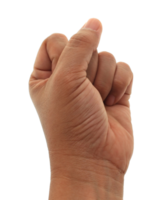 hand with the fist making the communism symbol on transparent background png file