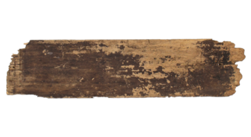 Old plank of wood on transparent background png file