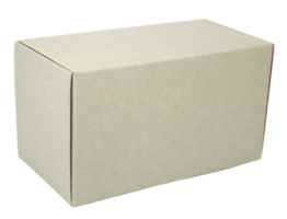 scatola di cartone chiusa isolata su sfondo bianco png