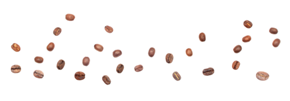 kaffebönor isolerad på transparent bakgrund png-fil png