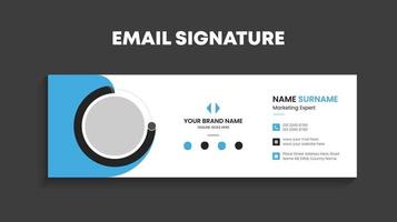 Email Signature or company footer design vector