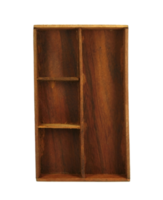 étagère en bois vide placard armoire png