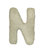 consonant letter n is used to make words on transparent background png file