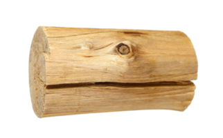 a piece of wood that has been cut dry on transparent background png file