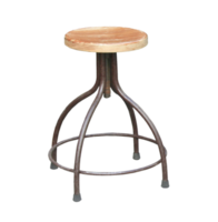 sillas de madera y mesa redonda aisladas en archivo png de fondo transparente