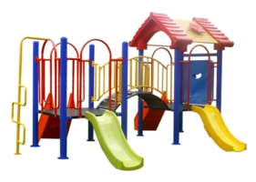 parco giochi colorato per bambini su file png di sfondo trasparente