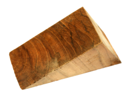 wooden in shape triangle on transparent background png file