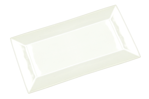 assiette blanche sur fond transparent fichier png