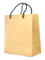 Blank brown paper bag isolated on white background png