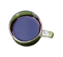 una taza de café en un archivo png de fondo transparente