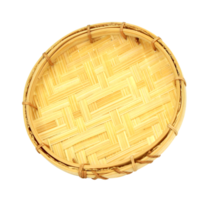 bandeja de bambú palmeado en archivo png de fondo transparente