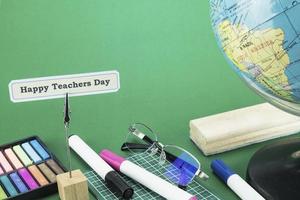World Teachers' Day background - 5 October Unesco World Teachers's Day celebration concept photo