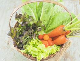 Fresh vegetable basket photo