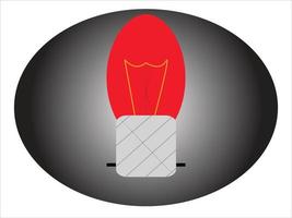 Candli Bulb energy Electricity Light Flat icon vector