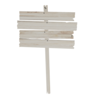 ilustração 3d de banner de outdoor de sinal de madeira retrô