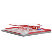 elektrisch voertuig batterij laadstation nieuwe energietechnologie 3d illustratie png